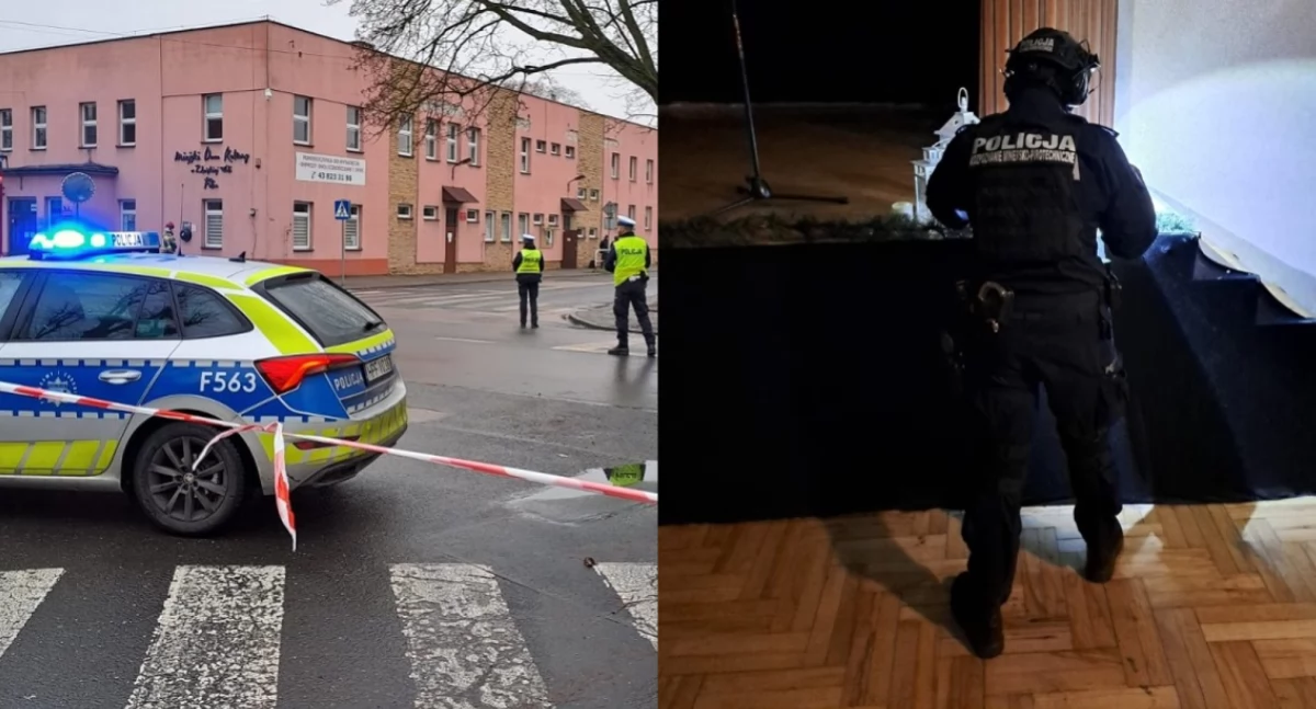Na zdjęciu fragmenty akcji w Zduńskiej Woli / Fot. KPP Zduńska Wola
