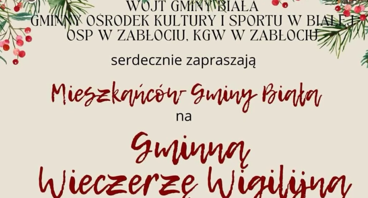 święta, Wieczerza Wigilijna Gminy Biała - zdjęcie, fotografia