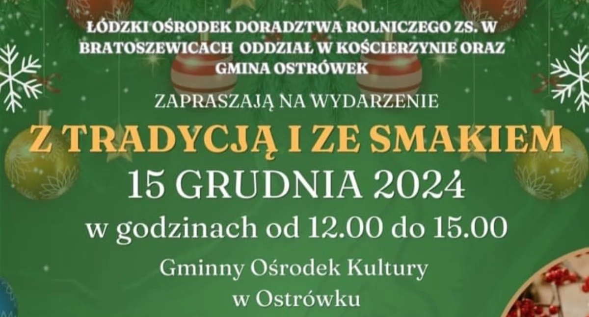 plakat informacyjny / źródło: GOK Ostrówek