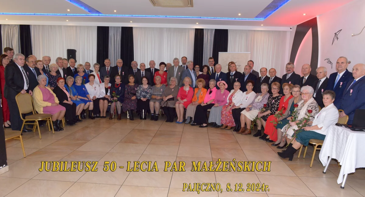 Na zdjęciu jubilaci Złotych Godów w Pajęcznie/fot.: archiwum UM Pajęczno