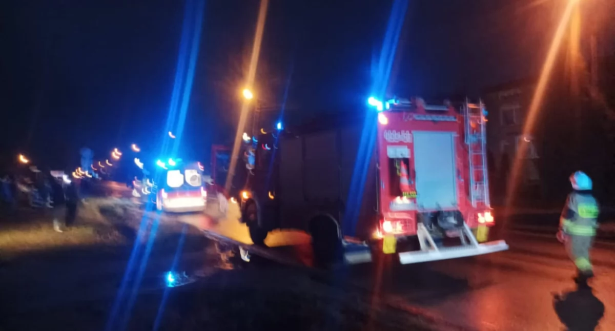 Na zdjęciu wypadek w Działoszynie / fot.: KrB