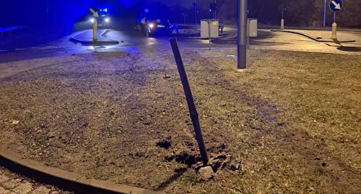 Na zdjęciu miejsce, w którym doszło do zdarzenia / Fot. KPP Kępno