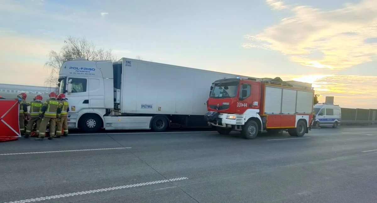 zdjęcie przedstawiające opisywany wypadek / fot.: Komenda Miejska Policji w Piotrkowie Trybunalskim