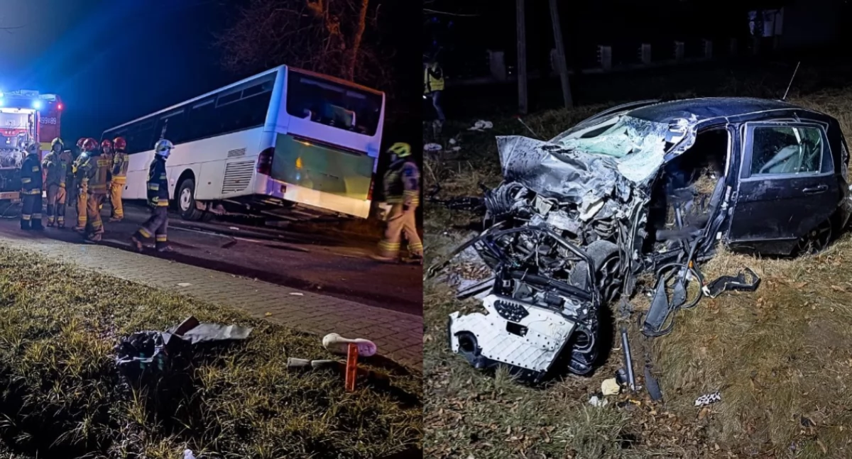 Na zdjęciu miejsce tragicznego wypadku / Fot. Facebook / Policja Śląska