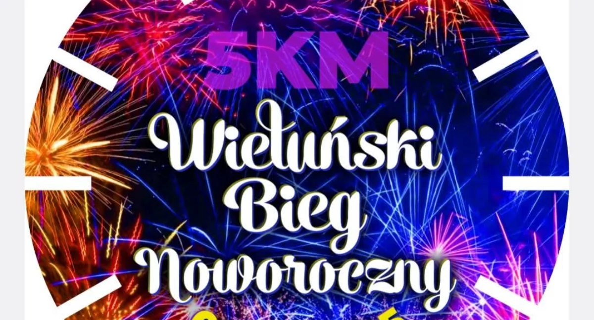 Na zdjęciu plakat promujący IV Wieluński Bieg Noworoczny/ fot. Stowarzyszenie Wieluń Biega 