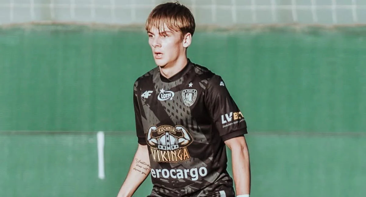 Na zdjęciu Jakub Skupień, piłkarz gliwickiego Piasta/fot. Piast Gliwice 