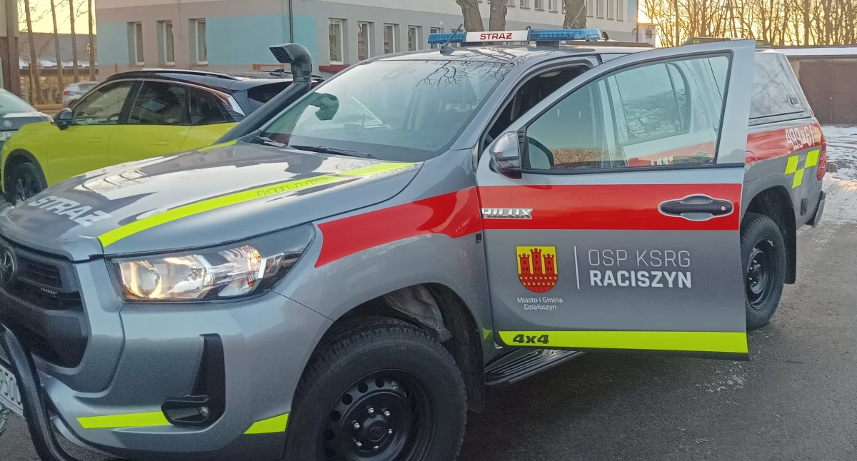 Na zdjęciu nowy pojazd w OSP KSRG Raciszyn/ fot.: KrB