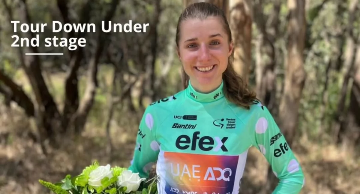 Na zdjęciu Dominika Włodarczyk/fot. UAE Team ADQ 