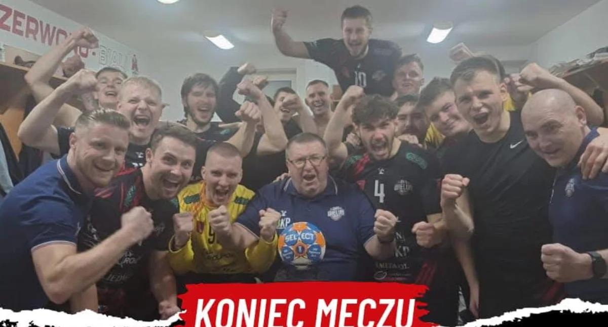 Na zdjęciu zwycięski MKS Wieluń, po meczu ligowym ze Startem Konin / fot. MKS Wieluń 