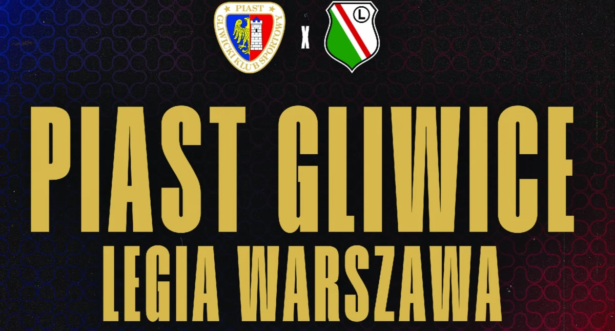 Na zdjęciu plakat promujący piłkarskie wydarzenie z udziałem na trybunach wieluńskich adeptów futbolu/fot. Piast Gliwice 