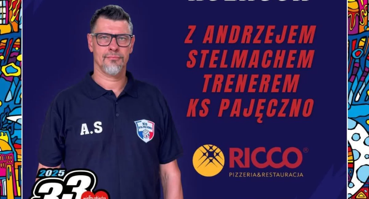 Na zdjęciu trener Andrzej Stelmach/fot. Klub Sportowy Pajęczno 