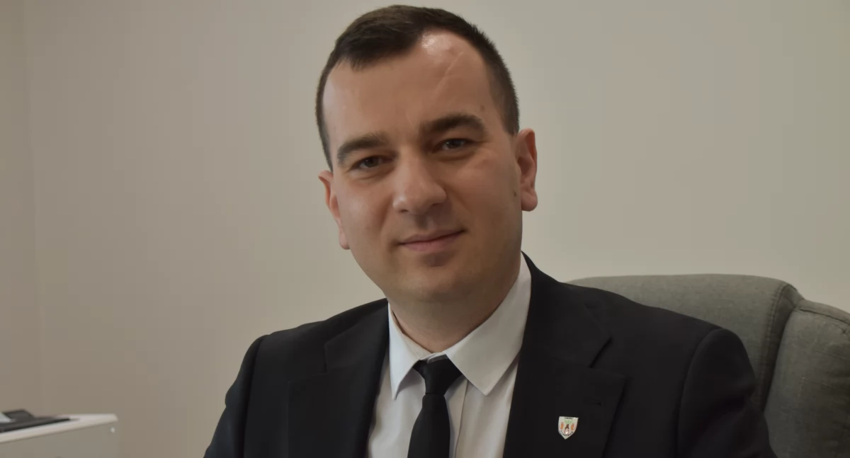 Na zdjęciu wójt gminy Siemkowice Kamil Ceglarek / fot.: Sławomir Rajch