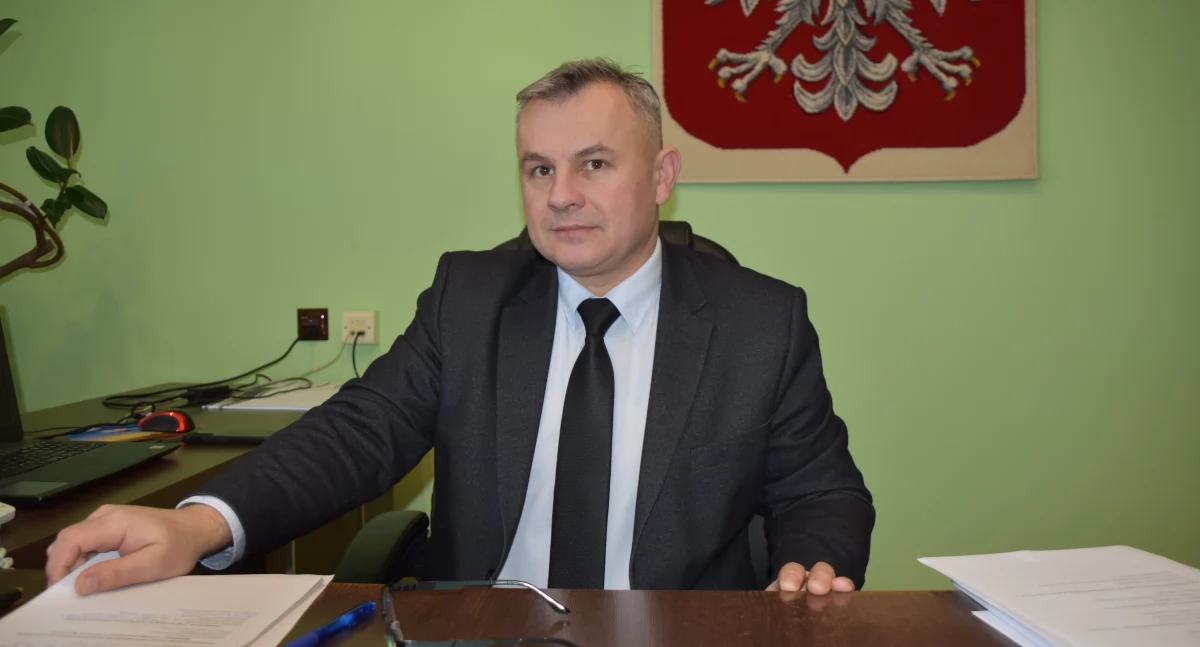 Na zdjęciu wójt gminy Ostrówek Arkadiusz Banaś/fot.: Joanna Major