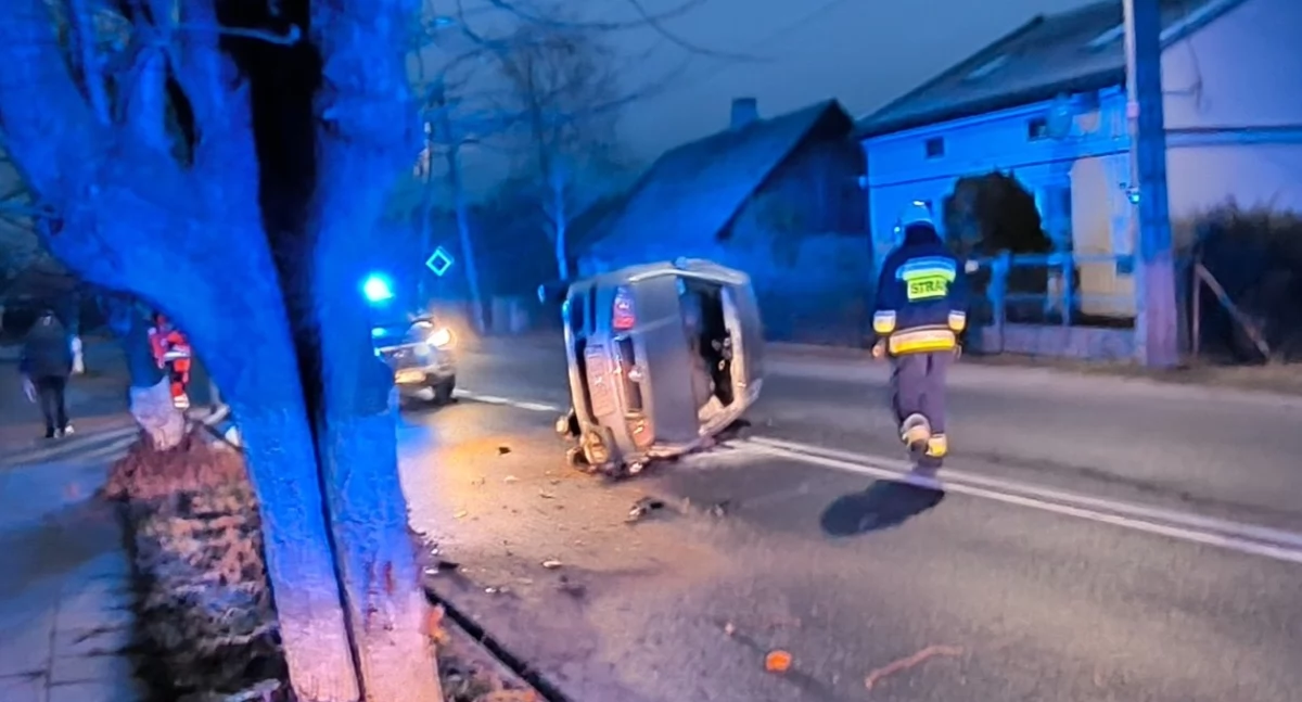 Na zdjęciu miejsce zdarzenia w Rossoszycach / Fot. Facebook / OSP Rossoszyca 