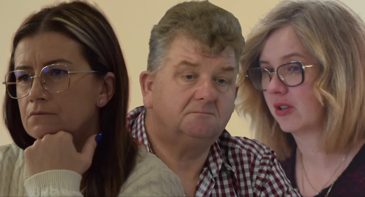 Na zdjęciu: radna Katarzyna Wojtasik, radny Dariusz Mularczyk i przewodnicząca Rady Gminy Strzelce Wielkie Ewelina Cyndecka / fot.: Sławomir Rajch