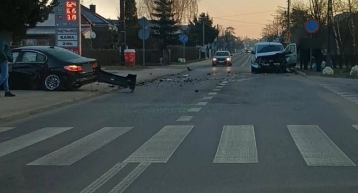 Na zdjęciu miejsce wypadku w Sieradzu / Fot. Facebook / Gdzie wyje powiat Sieradzki