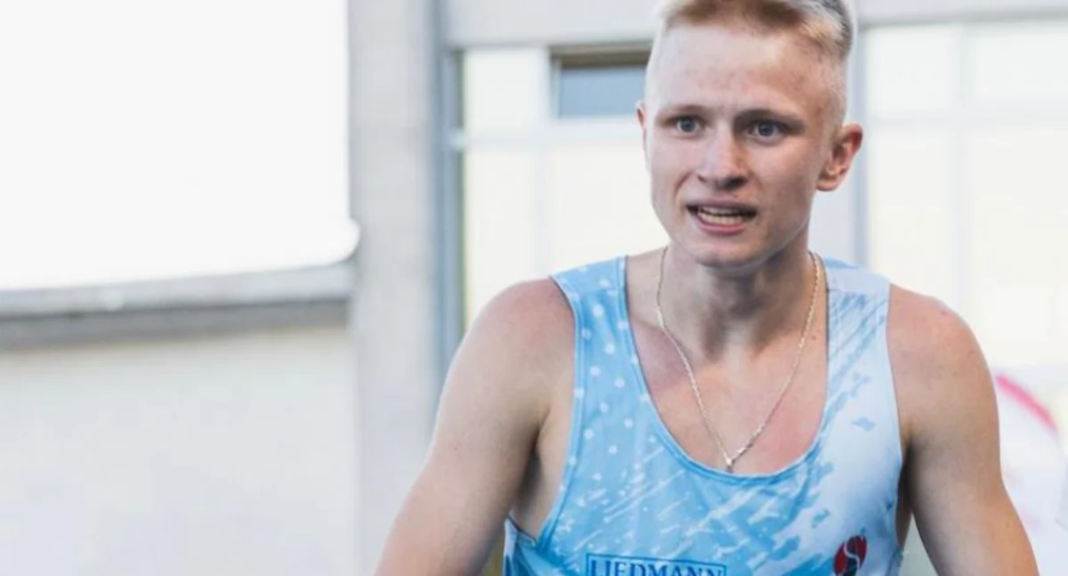 Na zdjęciu Michał Bator, biegający w barwach CKS Budowlanych Częstochowa/fot. archiwum prywatne Michał Bator 