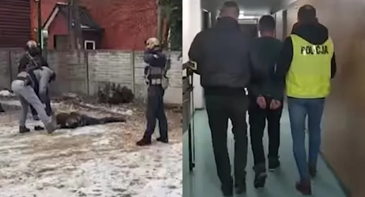 Na zdjęciu jeden z zatrzymanych mężczyzn / Fot. KPP Radomsko 