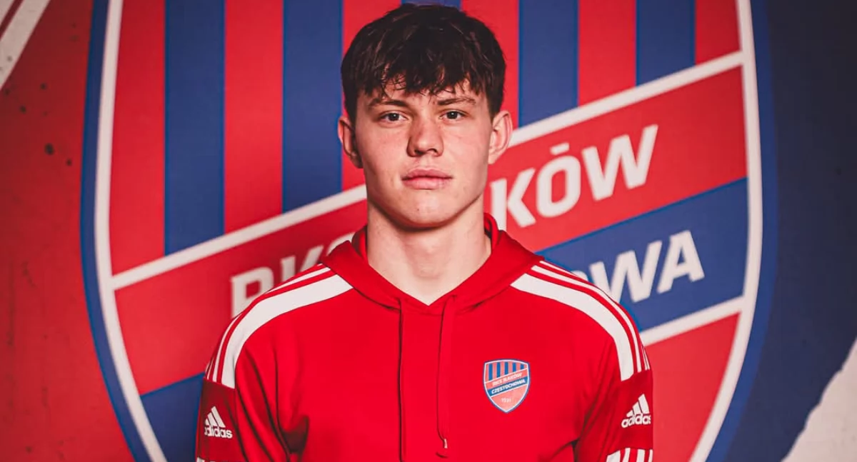Na zdjęciu Jerzy Napieraj, wychowanek WKS-u Wieluń od 2018 roku gra w barwach Rakowa Częstochowa/fot. Jakub Ziemianin, rakow.com