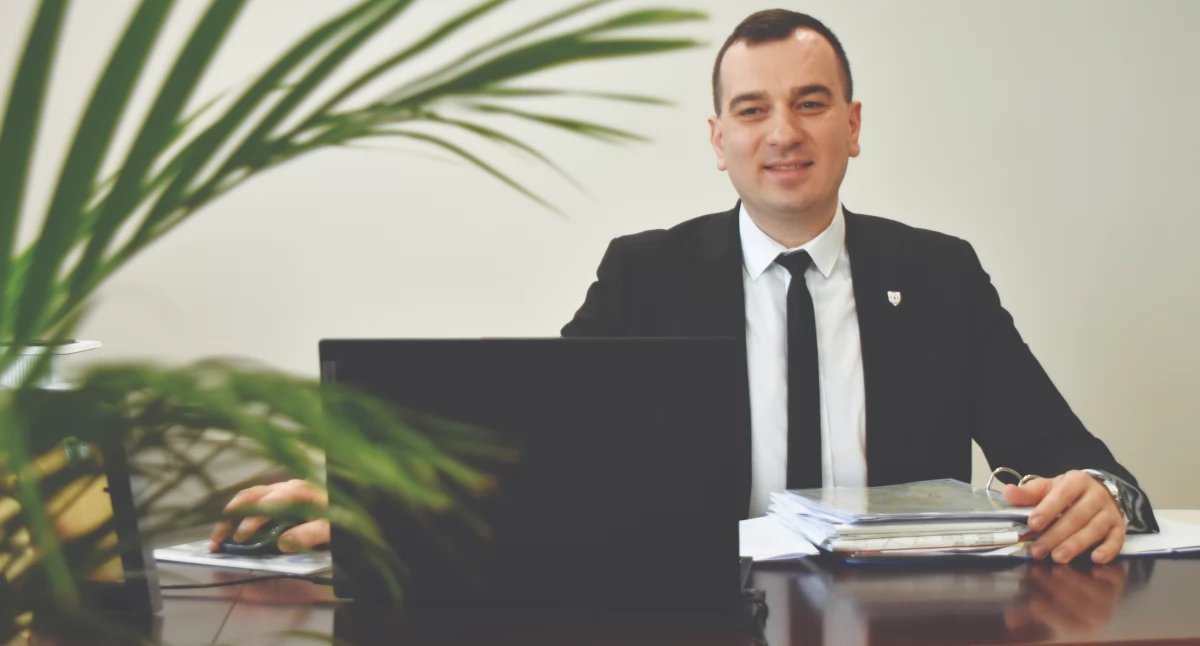 Na zdjęciu wójt gminy Siemkowice Kamil Ceglarek / fot.: Sławomir Rajch