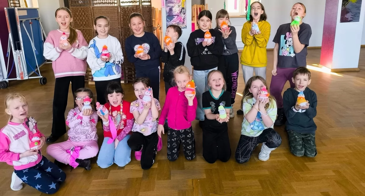 Zdjęcie z zajęć podczas ferii w Gminnym Centrum Kultury w Bolesławcu / fot.: GCK w Bolesławcu