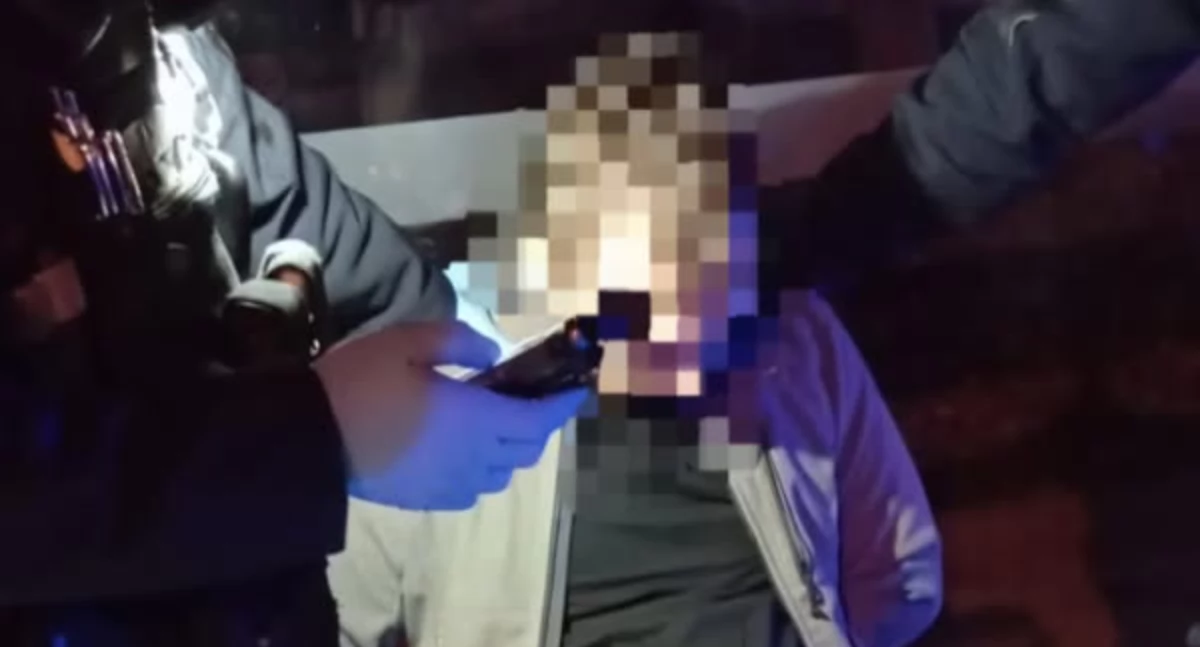 Na zdjęciu zatrzymanie 33-letniego podejrzanego o zabójstwo żony w Sosnowcu/fot.: KMP w Sosnowcu