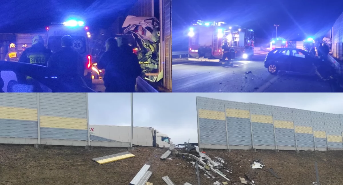 Na zdjęciach miejsce tragicznego wypadku na trasie S8 / Fot. kulisy.net