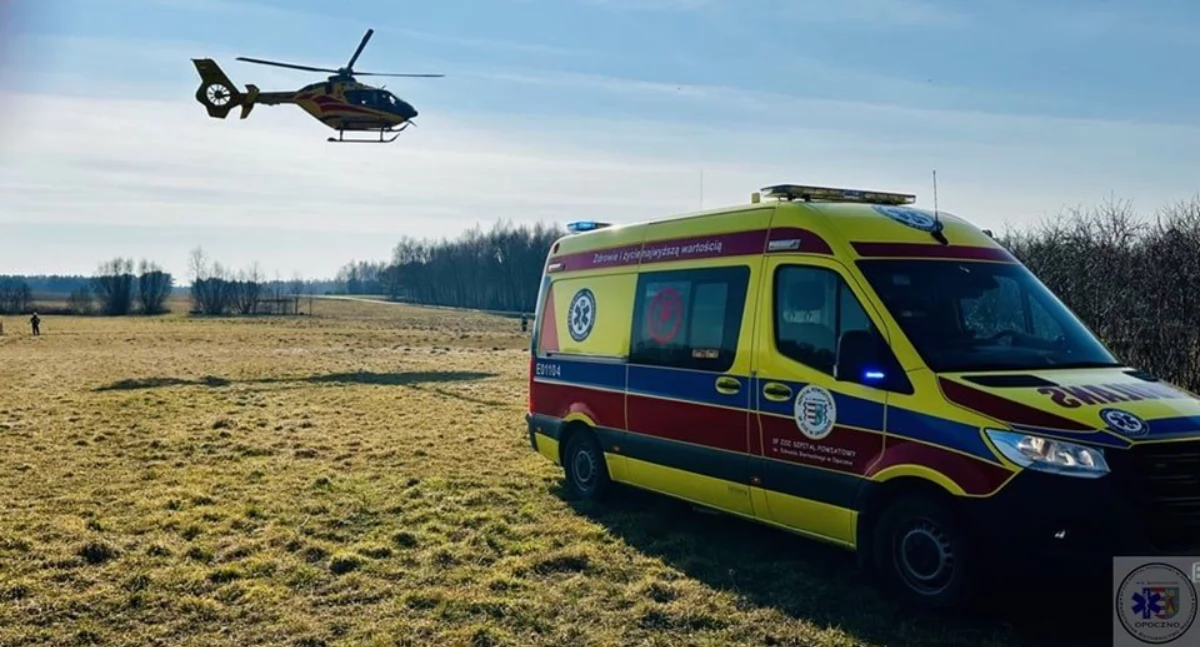 Zdjęcie z akcji ratowniczej w Zdyszowicach/ fot.: PRM Opoczno 