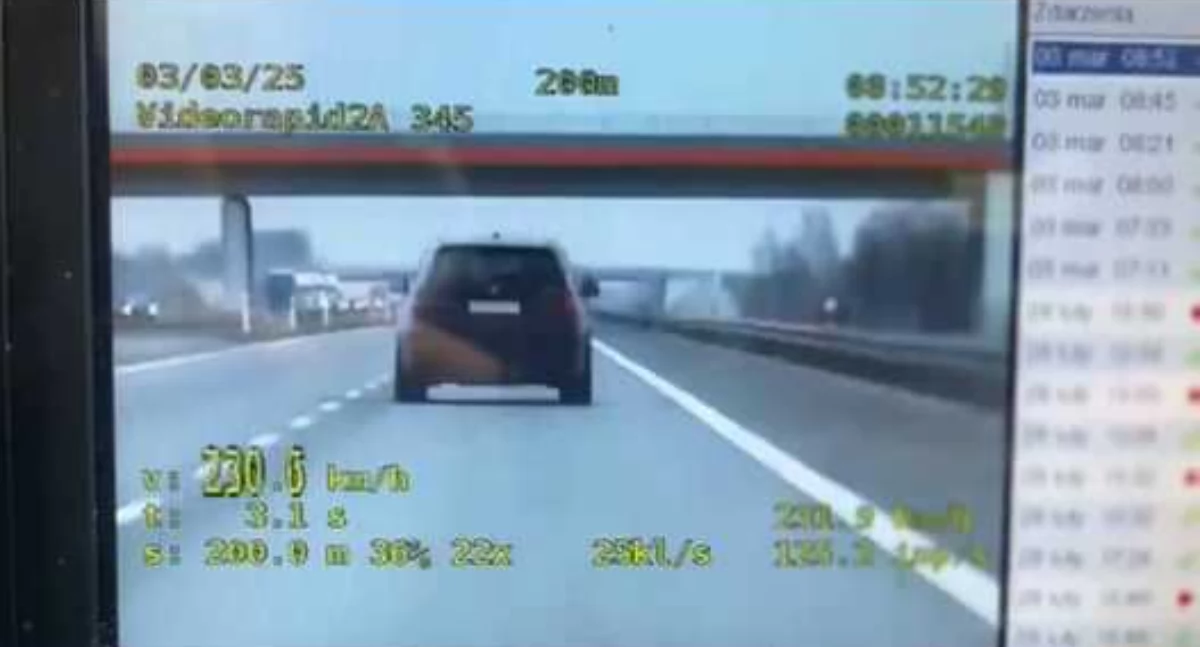 Na zdjęciu bmw, którym poruszał się 43-latek / Fot. KPP Kępno
