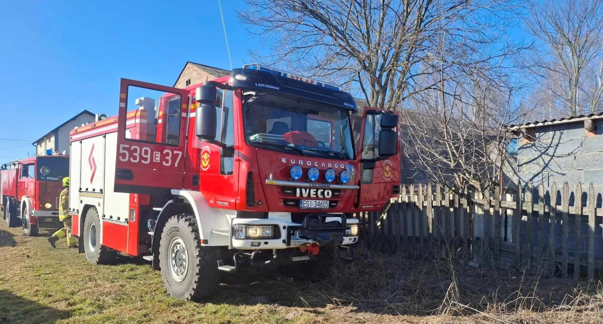 Zdjęcie z akcji ratowniczo-gaśniczej w Chajewie/ fot.: OSP KSRG w Brąszewicach 