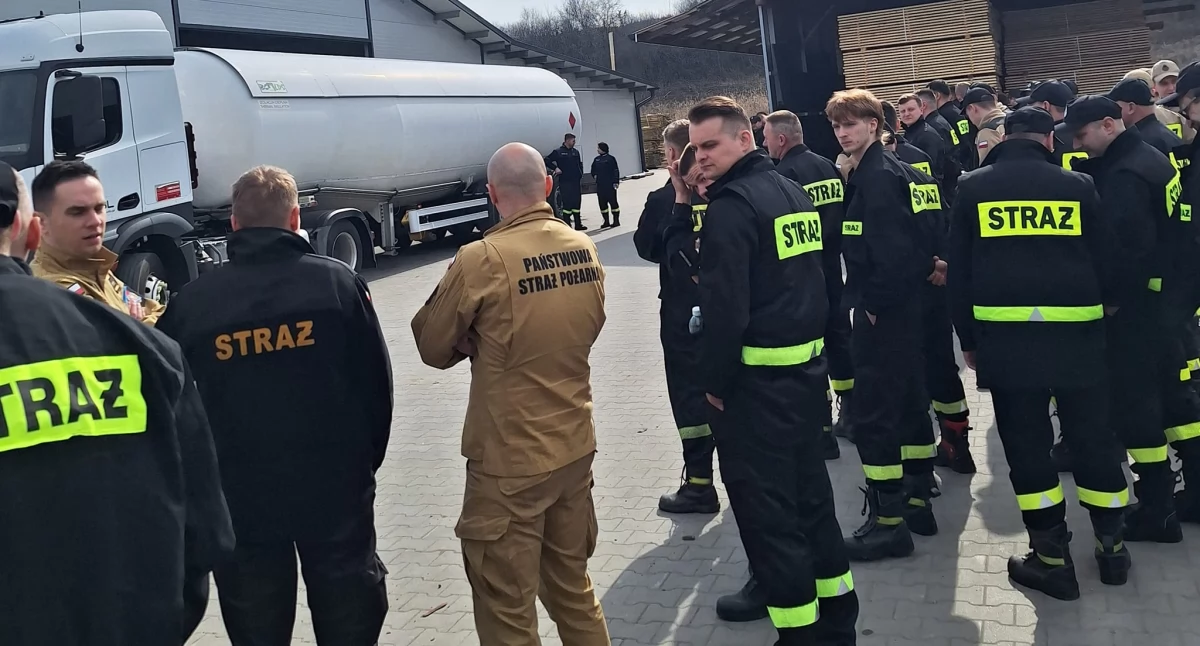 Zdjęcie z warsztatów szkoleniowych z zakresu gazu skroplonego LPG w Raczynie/ fot.: OSP KSRG Siemkowice
