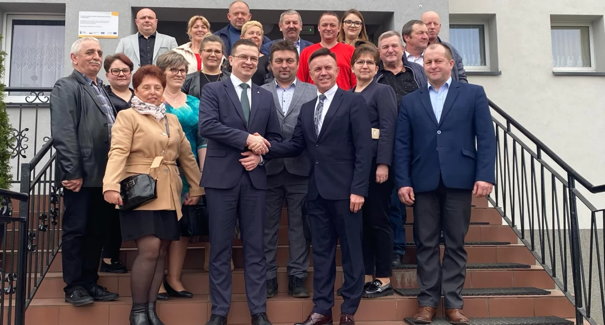 Zdjęcie ze spotkania władz gminy Biała z sołtysami/ fot.: Iwona Augustyniak