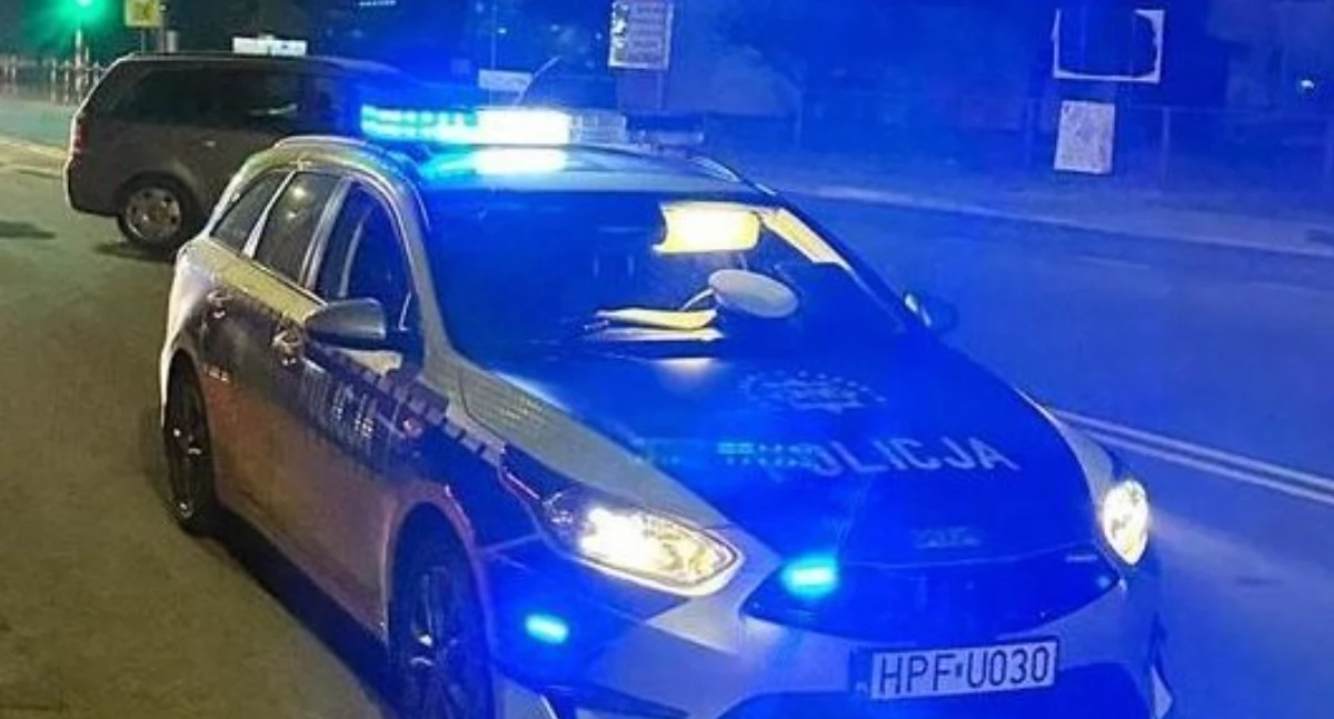Na zdjęciu miejsce wtorkowej kolizji / Fot. KPP Wieruszów 