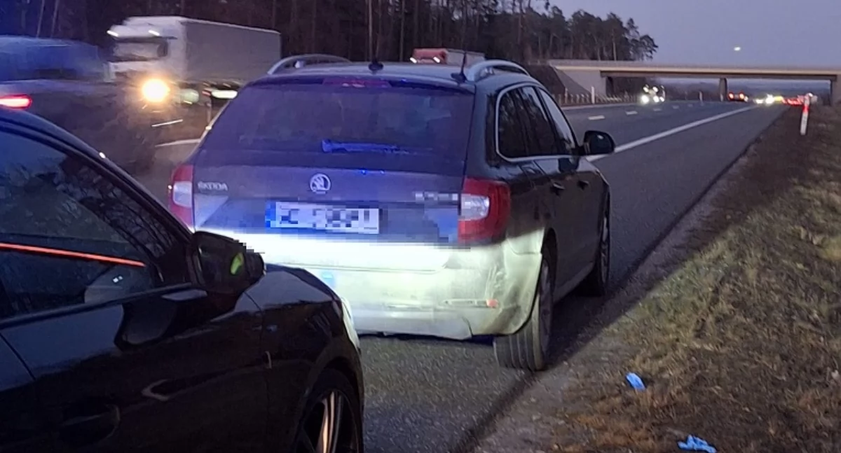 Na zdjęciu pojazd, którym uciekał pijany 36-latek / Fot. KPP Kępno