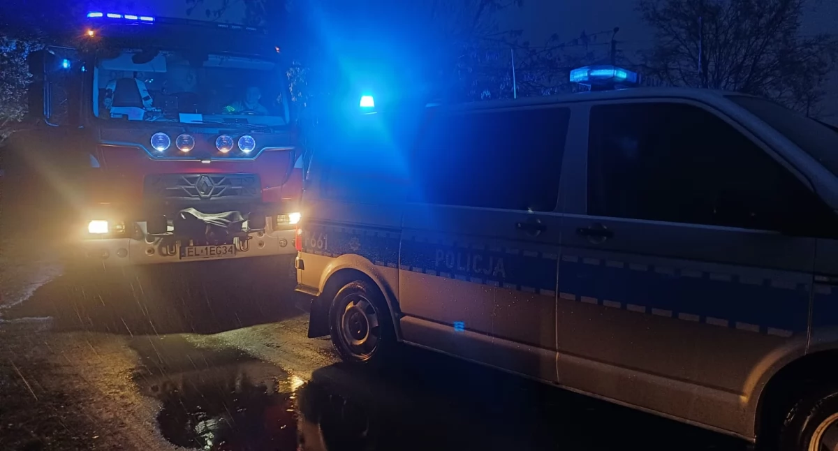 Zdjęcie z interwencji służb ratowniczych w Dąbrowie/fot.: Elżbieta Mizak