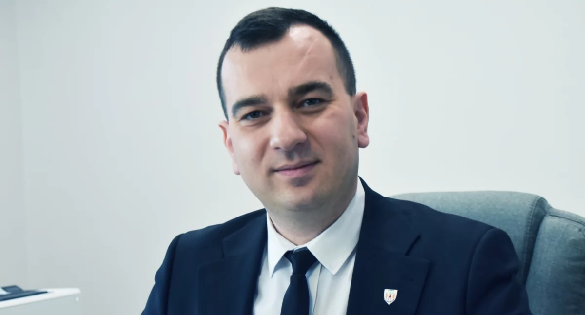 Na zdjęciu wójt gminy Siemkowice Kamil Ceglarek/fot.: Sławomir Rajch