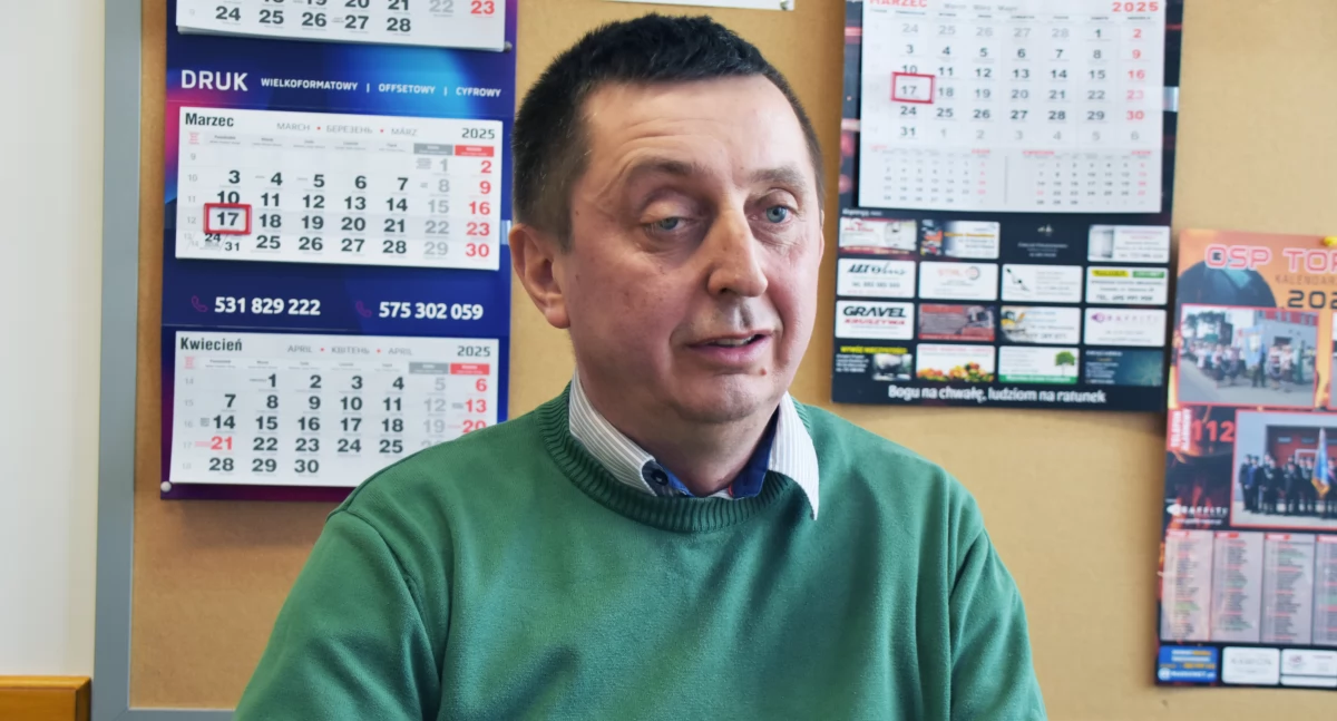 Na zdjęciu Leszek Gierczyk, wójt gminy Wierzchlas 