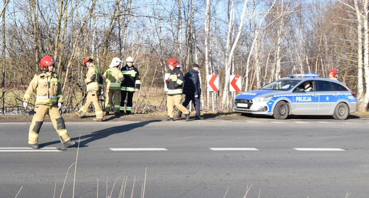 Zdjęcie poglądowe z miejsca podobnej kolizji/fot.: Joanna Major