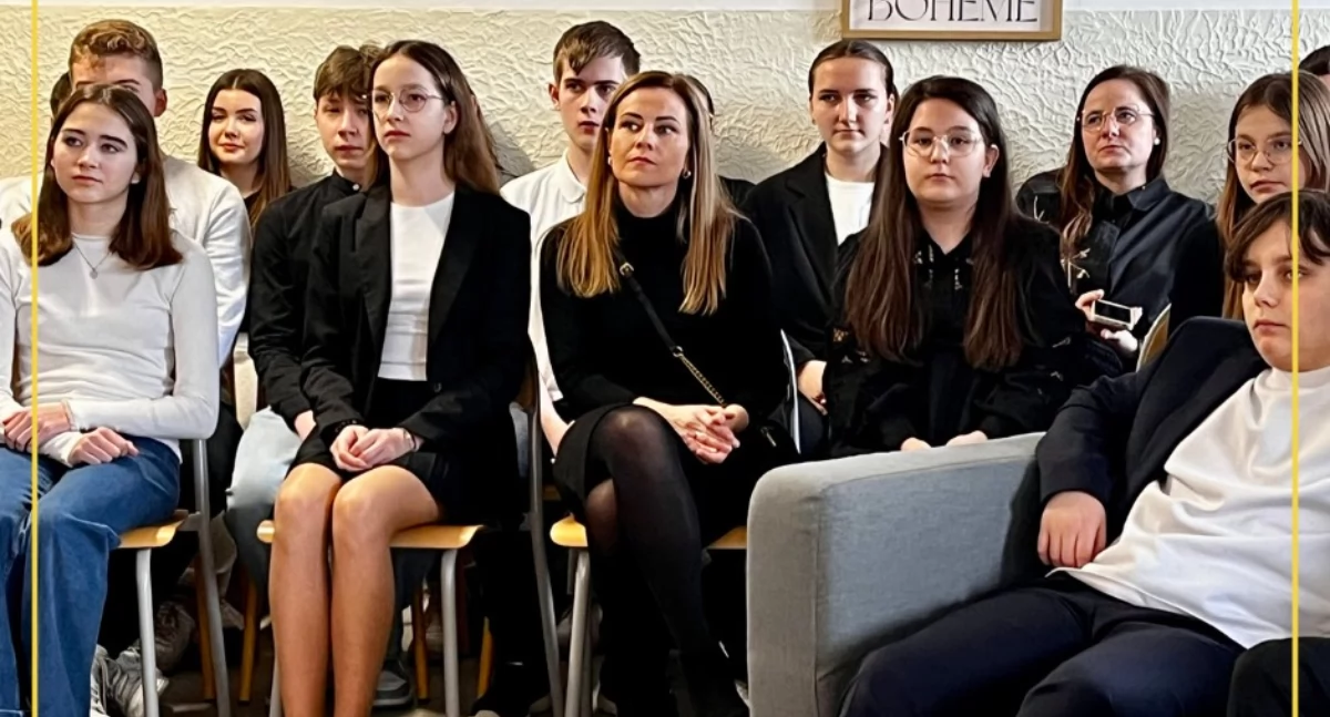 Na zdjęciu uczestnicy XXIV Powiatowego Konkursu Literackiego „O Laur Bielskiego”w Pajęcznie/ fot.: ZS w Pajęcznie