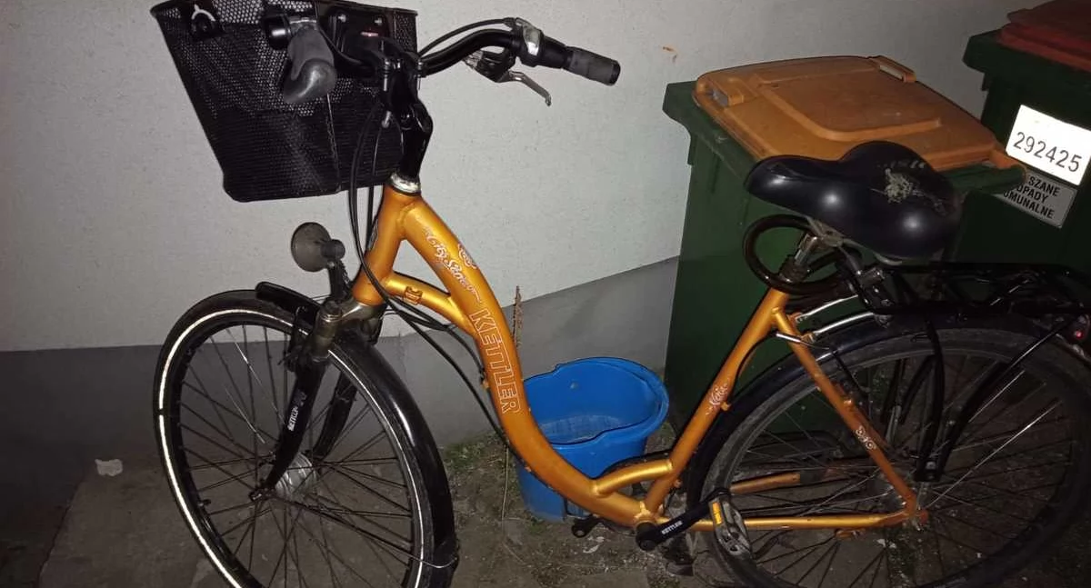 Na zdjęciu ukradziony rower przez 25-latka / Fot. KPP Ostrzeszów 