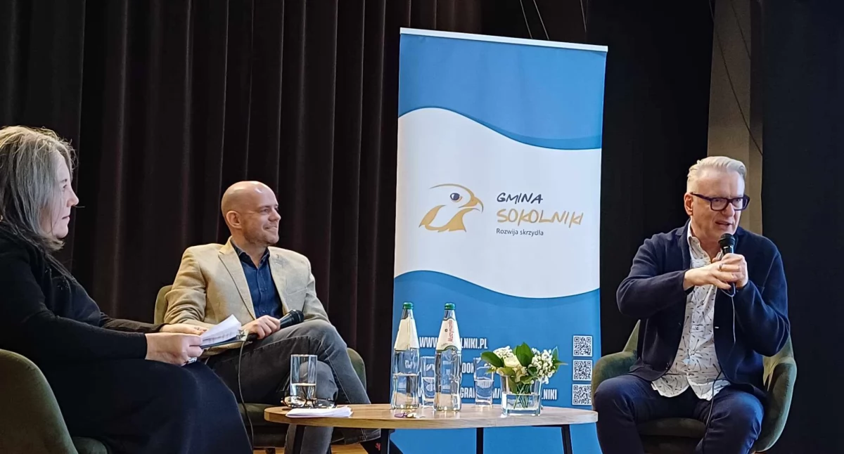 Zdjęcia ze spotkania z Mariuszem Szczygłem i Witoldem Szabłowskim w GOKSiT w Sokolnikach / fot.: Elżbieta Mizak