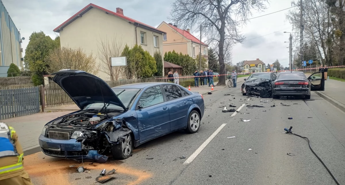 Zdjęcie z miejsca zdarzenia/ fot.: OSP w Praszce 