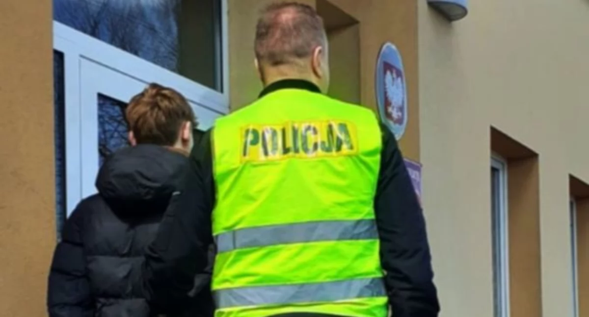 Na zdjęciu jeden z zatrzymanych napastników / Fot. KPP Radomsko 