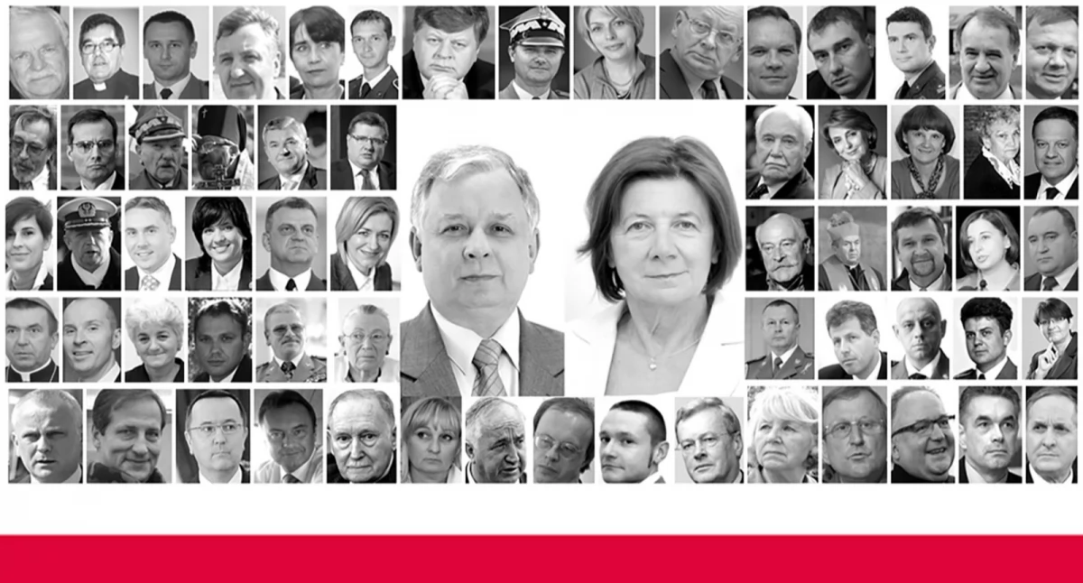 z kraju, rocznica tragedii smoleńskiej nazwiska ofiar wspomnienie tragedii - zdjęcie, fotografia