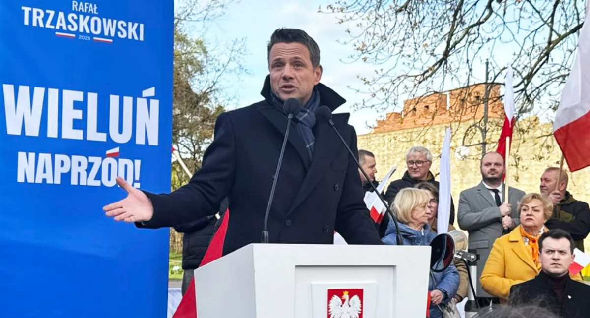 Rafał Trzaskowski w Wieluniu / fot.: Sławomir Rajch