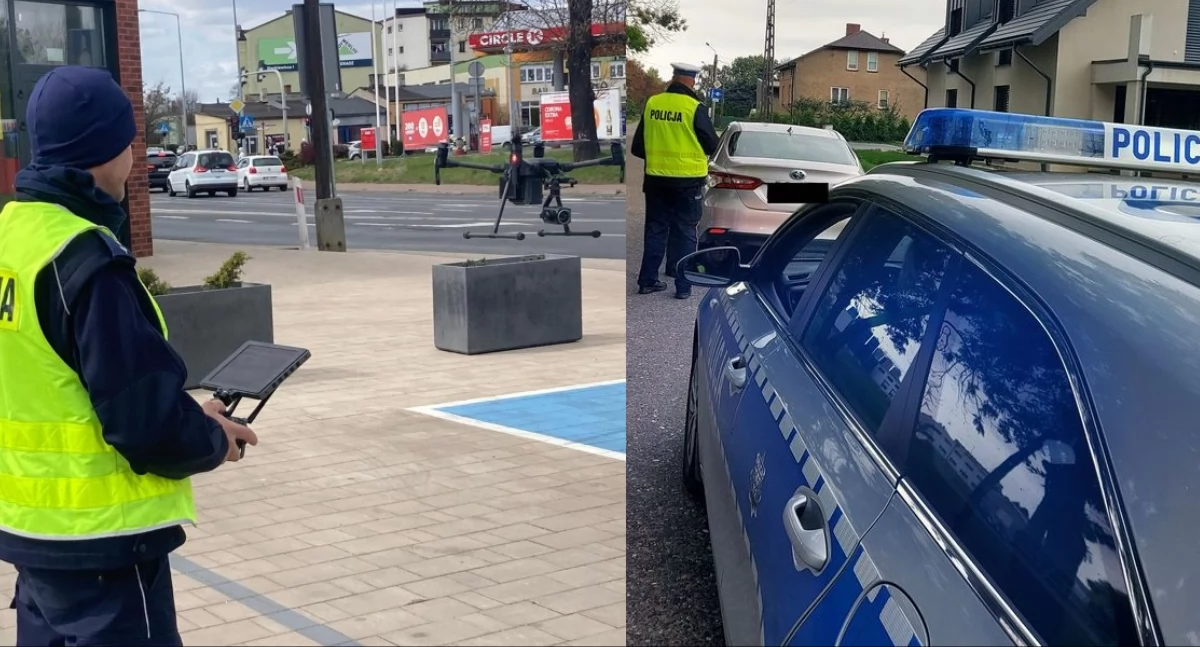 Na zdjęciu fragmenty czwartkowej akcji policji na drogach powiatu wieluńskiego / Fot. KPP Wieluń