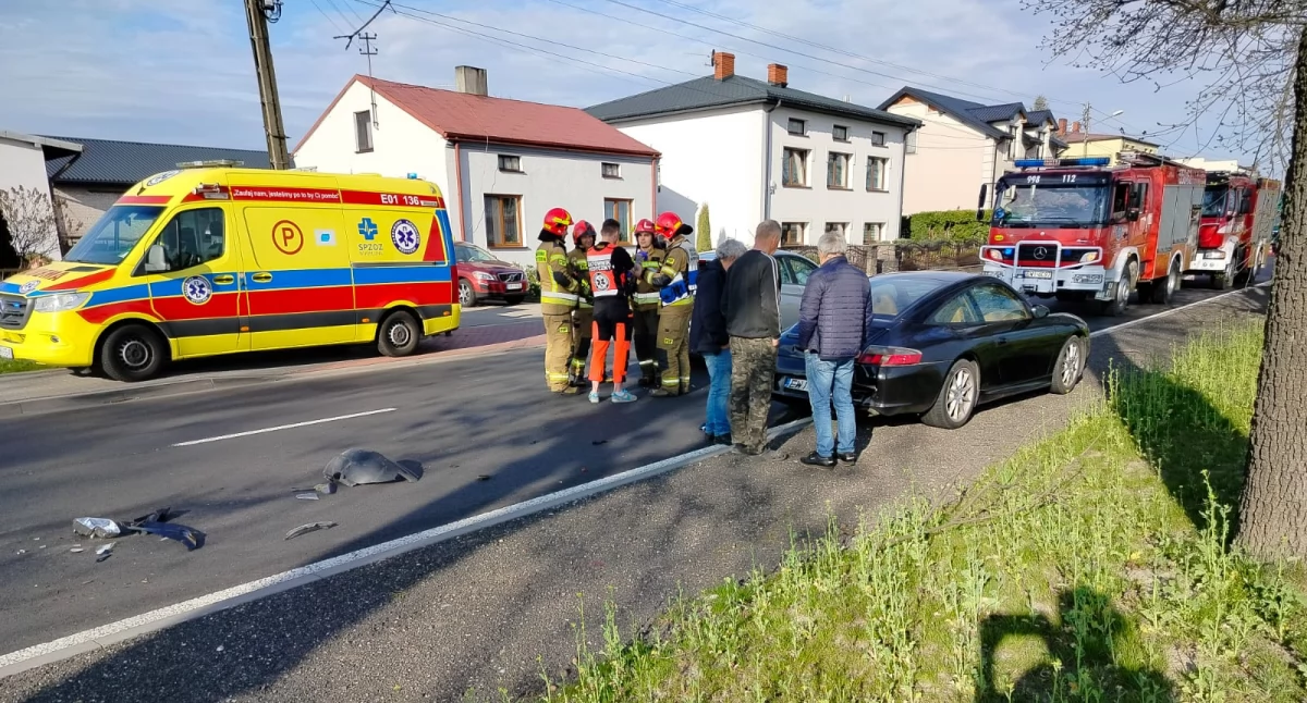 Na zdjęciu wypadek drogowy na ulicy Częstochowskiej w Wierzchlesie / fot.: Joanna Major