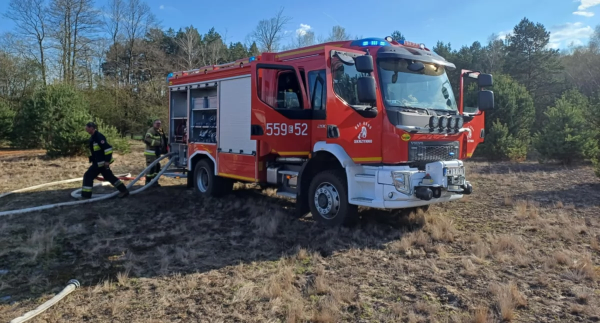 Zdjęcie z miejsca zdarzenia/ fot.: OSP Skrzynno 