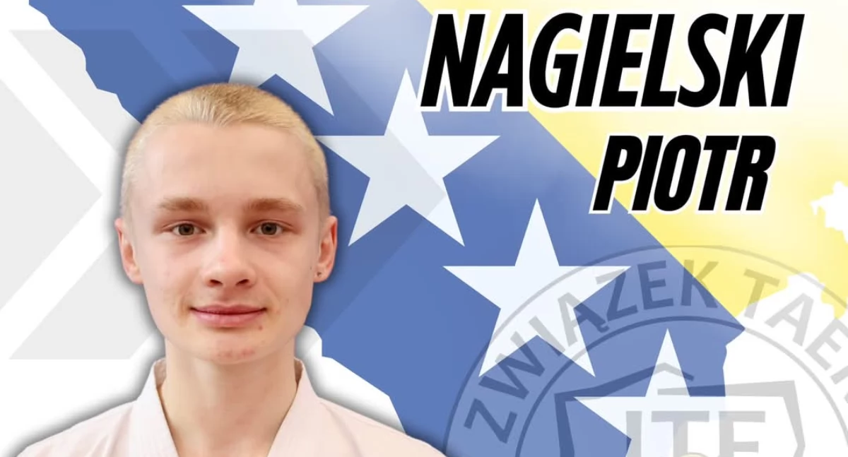 Na zdjęciu Piotr Nagielski, reprezentant LKS Victorii Taekwon-do Działoszyn/Polski Związek Taekwon-do 