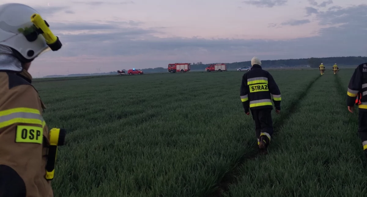 Zdjęcie z akcji poszukiwawczej osiemnastolatka w Konopnicy / fot.: OSP Konopnica